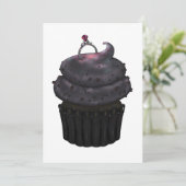 Zoete verlovingscupcake kaart (Staand voorkant)