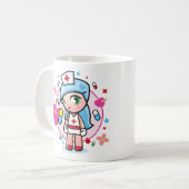 zoete verpleegster koffiemok (Voorkant links)