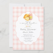 Zoete verrassing baby shower uitnodiging (Voorkant)