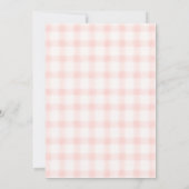 Zoete verrassing baby shower uitnodiging (Achterkant)