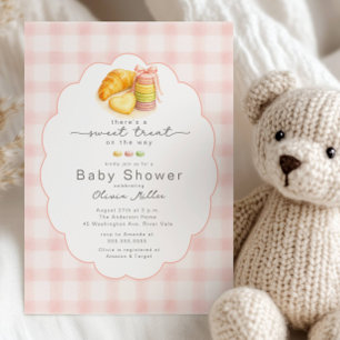Zoete verrassing baby shower uitnodiging