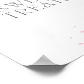 Zoete verrukkingen Kersenbloesem bord voor Bruidsm Poster (Hoek)