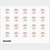 Zoete verwennerij: Buniberry Cheesecake Delight Ronde Sticker (Vel)