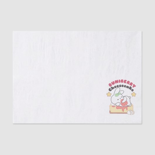 Zoete verwennerij: Buniberry Cheesecake Delight Tissuepapier (Voorkant)