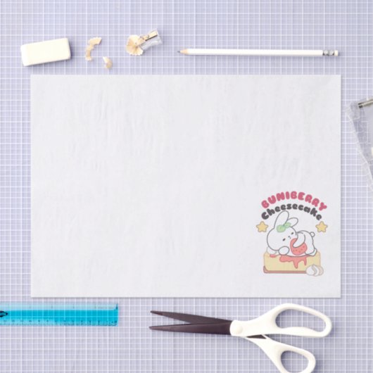 Zoete verwennerij: Buniberry Cheesecake Delight Tissuepapier (Craft)