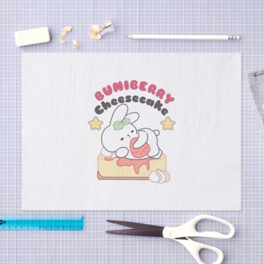 Zoete verwennerij: Buniberry Cheesecake Delight Tissuepapier (Craft)