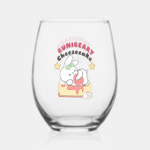 Zoete verwennerij: Buniberry Cheesecake Delight Wijnglas Zonder Voet (Achterkant)
