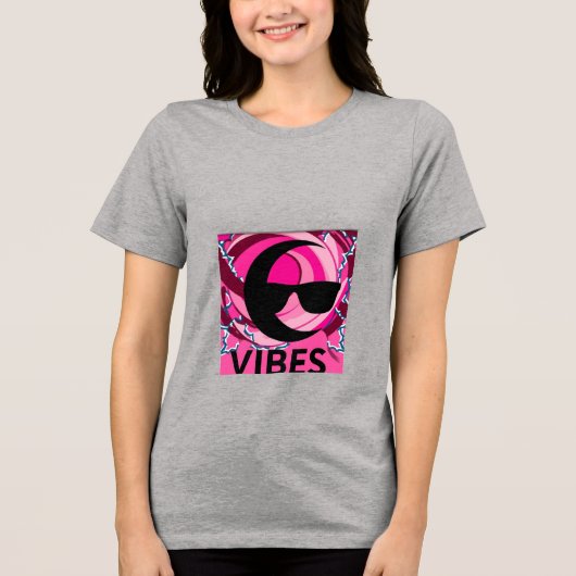 zoete vibraties Tri-Blend shirt (Voorkant)