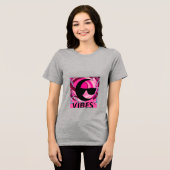zoete vibraties Tri-Blend shirt (Voorkant volledig)