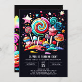 Zoete Viering Magische Verjaardag Kaart (Voorkant / Achterkant)