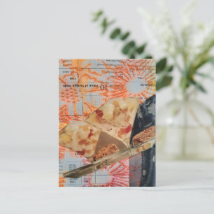 Zoete Vintage Desserts Mixed Media Collage Briefkaart