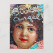 Zoete Vintage Engel Collage Briefkaart (Voorkant)