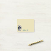 Zoete Vintage Engel Kerstmis Post-it® Notes (Op bureau)