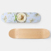 Zoete vintage kat portret persoonlijk skateboard (Horizontaal)