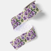 Zoete Viooltjes Bloemen Satijnen Lint (Achterkant)