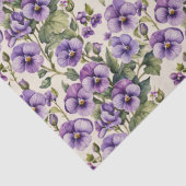 Zoete Viooltjes Bloemen Tissuepapier (Detail)