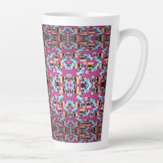 Zoete viooltjes en meubels latte mok