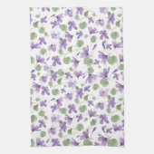 Zoete viooltjes keukenhanddoek (Verticaal)