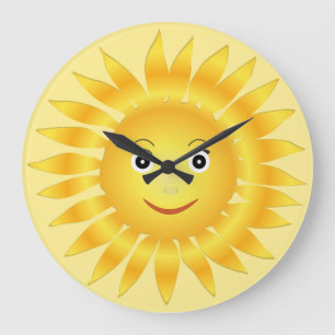 Zoete vlakken van de zon grote klok