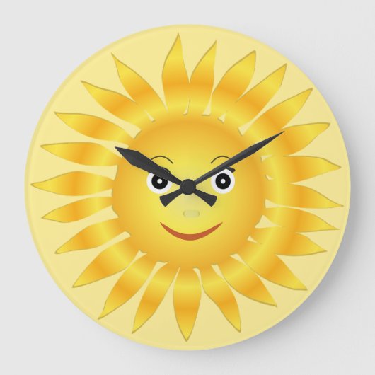 Zoete vlakken van de zon grote klok (Voorkant)