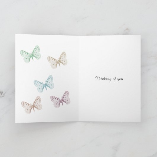 Zoete vlinders kaart (Binnen)