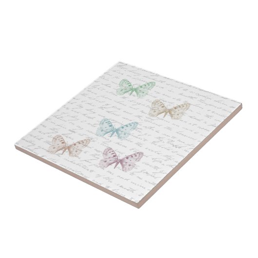 Zoete Vlinders Tegeltje (Zijkant)