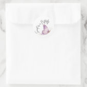 Zoete vlindertesticker ronde sticker (Tas)