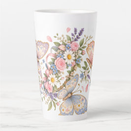 Zoete Vlindertuin Ontwerp voor Magisch  Latte Mok