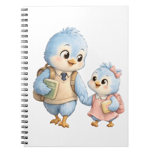 Zoete Vogel Broer Zus Notitieboek (Voorkant)
