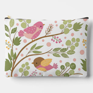 Zoete vogel op een tak illustratie etui