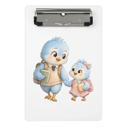 Zoete Vogelbroers en -zusters Mini Klembord (Voorkant)