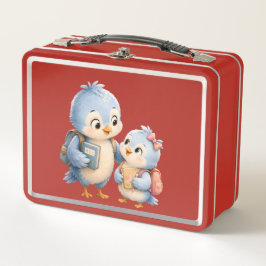 Zoete Vogelbroers en -zusters Rood Lunchbox