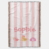 Zoete vogels deken (Voorkant Verticaal)