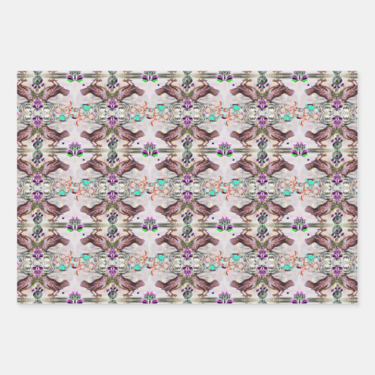 Zoete vogels inpakpapier vel (Voorkant 2)