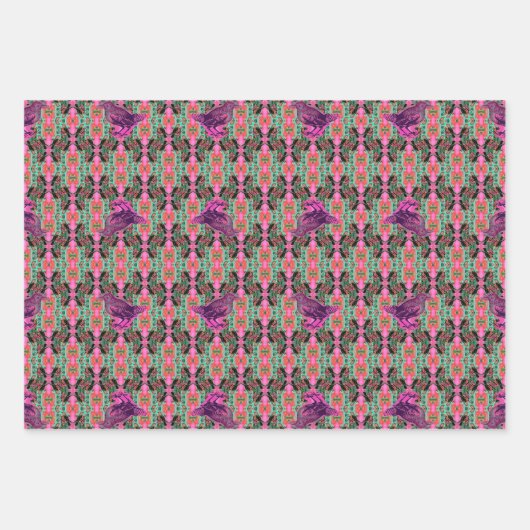 Zoete vogels inpakpapier vel (Voorkant 3)