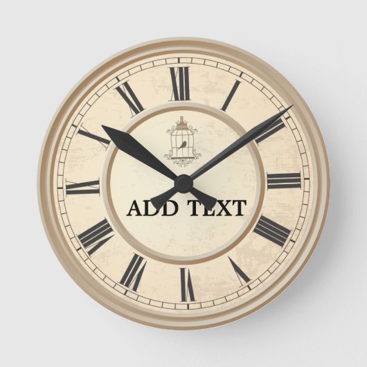 Zoete vogels komen in je  thuis ronde klok (Voorkant)