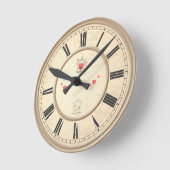 Zoete vogels komen in je  thuis. ronde klok (Hoek)