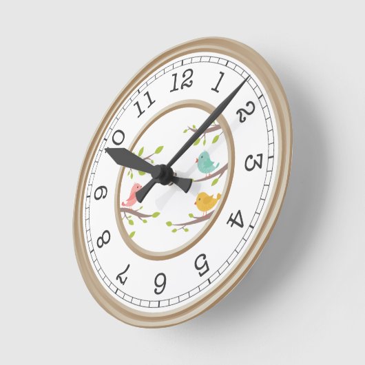 Zoete vogels komen thuis ronde klok (Hoek)