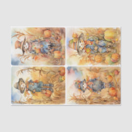 Zoete vogelverschrikkers tissuepapier