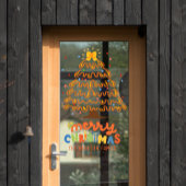 Zoete Vrolijke Kerstboom Vakantie Decoratie Raamsticker