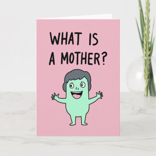 Zoete Wat Is Moeder Kunstkaart Kaart (Voorkant)