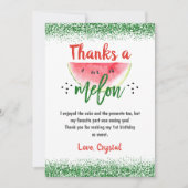 Zoete Watermeloen Bedankt een Meloen Verjaardag (Voorkant)