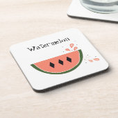 Zoete Watermeloen Drankjes Onderzetter (Linkerzijde)