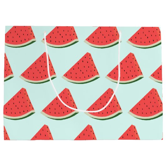 Zoete Watermeloen Grappige Gift Bag Groot Cadeauzakje (Achterkant)