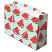 Zoete Watermeloen Grappige Gift Bag Groot Cadeauzakje (Achterkant Gekanteld)