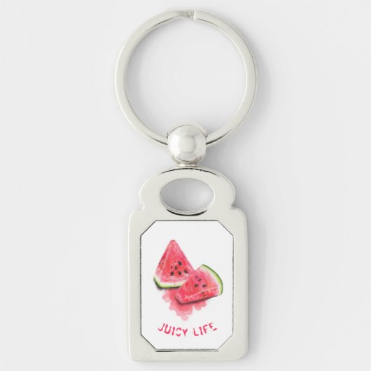 Zoete Watermeloen Grappige Sleutelhanger Cadeau - (Voorkant)