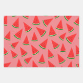 Zoete Watermeloen Slice Pattern Roze Inpakpapier Vel (Voorkant 2)