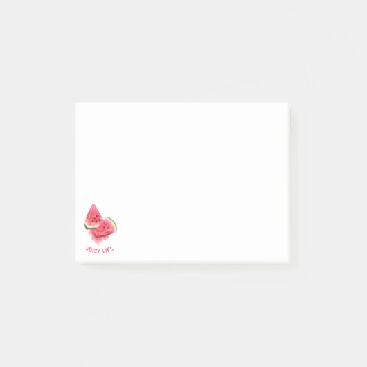 Zoete Watermeloen Sticky Notes - Aangepaste tekst (Voorkant)
