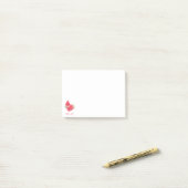 Zoete Watermeloen Sticky Notes - Aangepaste tekst (Op bureau)
