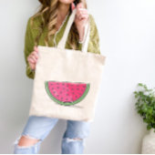 Zoete watermeloen tote bag